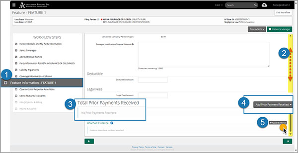 Screenshot of Feature part